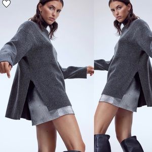 H&M Grey Knit Sweater Size Small